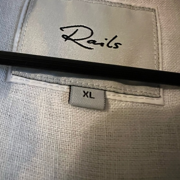 Women’s Rails Charli Shirt White Blanket Stitch - Picture 3 of 4